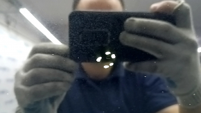 Sunroof assembly Nissan Murano z52 15 - panorama, gray curtain, broken fitting, scratches on glass, needs cleaning