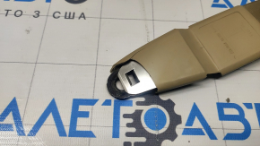 Passenger seat belt Audi A4 B8 08-16 beige, shot, broken plastic