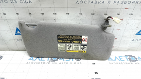 Left visor Lexus RX300 RX330 RX350 RX400h 04-09 gray, without hook, with backlight, tear, for dry cleaning
