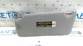 Right visor Lexus RX300 RX330 RX350 RX400h 04-09 gray, without hook