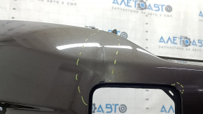Front bumper bare Nissan Murano z52 15-18 prerest red torn off right part, broken fasteners, tears, sawed off, dented
