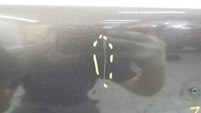 Front bumper bare Nissan Murano z52 15-18 prerest red torn off right part, broken fasteners, tears, sawed off, dented