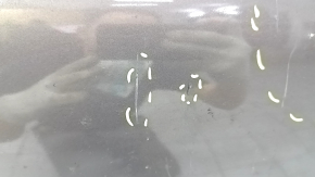 Front bumper bare Nissan Murano z52 15-18 prerest red torn off right part, broken fasteners, tears, sawed off, dented