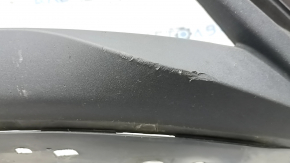 Front bumper bare Nissan Murano z52 15-18 prerest red torn off right part, broken fasteners, tears, sawed off, dented