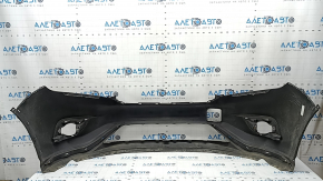 Front bumper bare Nissan Murano z52 15-18 prerest red torn off right part, broken fasteners, tears, sawed off, dented