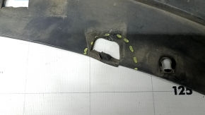 Front bumper bare Nissan Murano z52 15-18 prerest red torn off right part, broken fasteners, tears, sawed off, dented