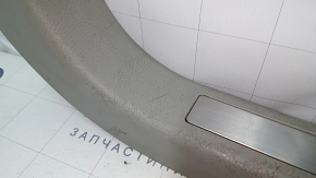 Door sill trim with illumination front right Lexus RX300 RX330 RX350 RX400h 04-09 gray, with chrome trim, bumps on chrome, scuffed, scratches, for dry cleaning
