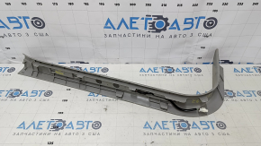 Door sill trim with illumination front right Lexus RX300 RX330 RX350 RX400h 04-09 gray, with chrome trim, bumps on chrome, scuffed, scratches, for dry cleaning