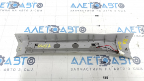 Door sill trim with backlight rear right Lexus RX300 RX330 RX350 RX400h 04-09 gray, with backlight, with chrome trim, worn, broken fastening, scratches