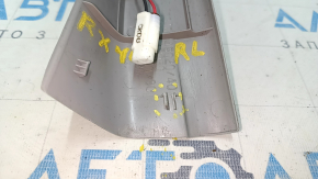 Door sill trim with backlight rear left Lexus RX300 RX330 RX350 RX400h 04-09 gray, with backlight, with chrome trim, worn, broken fastening, scratches