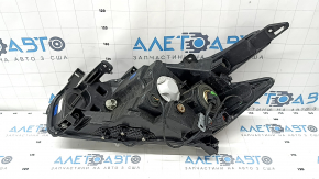 Headlight front right Nissan Murano z52 15-18 bare prerest halogen, dark with black mask, sand, scratches, dirty from the inside