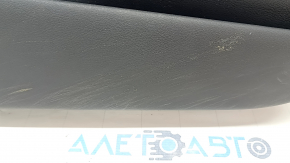 Door trim card front left Nissan Murano z52 17- black with black insert leather, under memory, armrest black leather, molding gray gloss, with backlight, scuffed, dents