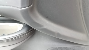 Door trim card front left Nissan Murano z52 17- black with black insert leather, under memory, armrest black leather, molding gray gloss, with backlight, scuffed, dents