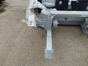 Front right quarter Tesla Model S 16-20 rest AWD, aluminum panel, on the body, white