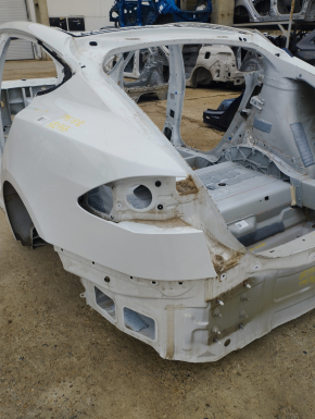 Quarter wing rear left Tesla Model S 12-20 on the body, aluminum panel, white