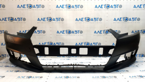 Bare front bumper Audi A4 B9 17-19 for washers for 4 parking sensors
