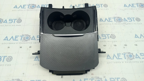 Box pocket central console with cup holders Alfa Romeo Giulia 17-18 gray, scratches