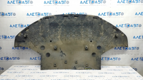 Tesla Model S 16-20 front bumper guard, tears, scuffed, non-factory holes