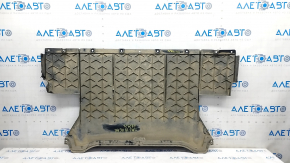 Tesla Model S 16-20 rear underbody protection type 2 dented, tears, scuffed
