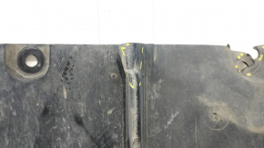 Tesla Model S 16-20 rear underbody protection type 2 dented, tears, scuffed