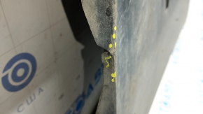 Tesla Model S 16-20 rear underbody protection type 2 dented, tears, scuffed