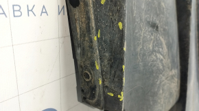Tesla Model S 16-20 rear underbody protection type 2 dented, tears, scuffed