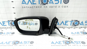 Side mirror left Nissan Murano z52 15- 15 pins, camera, turn signal, heating, brown, scratches