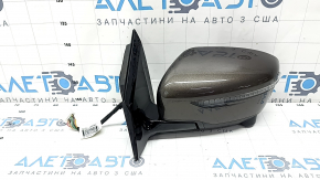 Side mirror left Nissan Murano z52 15- 15 pins, camera, turn signal, heating, brown, scratches