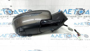 Side mirror right Nissan Murano z52 15- 15 pins, camera, turn signal, heating, brown, scratches