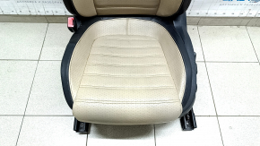 Driver's seat VW CC 08-17 with airbag, electric, leather black with beige inserts, cracked pad