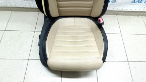Passenger seat VW CC 08-17 without airbag, electric, leather black with beige inserts, shot