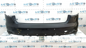 Bare rear bumper Audi A4 B9 18- S-Line for 4 parking sensors, silver LZ7G, scratches