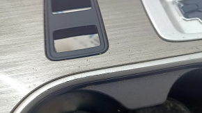 Center console trim with cup holders Nissan Murano z52 19-rest gray, for AUX and USB, scratches,