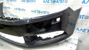 Front bumper bare VW CC 13-17 rest, black, non-factory holes, dented