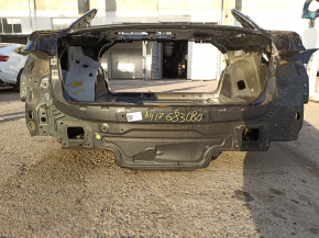 Rear panel Audi A4 B9 17- 2 parts, on the body, graphite