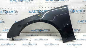 Front left wing Audi A4 B9 17-19 with bracket, graphite LX7L, scratches