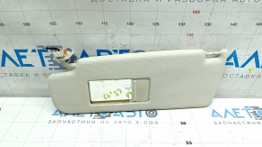 Left visor VW CC 08-17 gray, without hook, chip cut off, needs cleaning