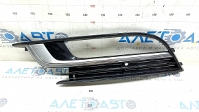 Lower grille front bumper left VW CC 13-17 rest, with chrome, sand