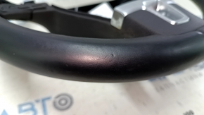Naked steering wheel VW Passat b7 12-15 USA leather, black, no buttons, scratches, bumps