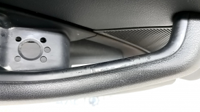 Door trim card front left Audi A4 B9 17-19 black, black armrest leather, insert black leather, for seat memory, Bang and Olufsen, pokes, scratches