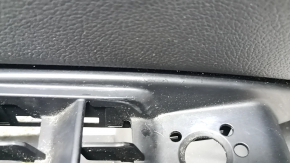 Door trim card front left Audi A4 B9 17-19 black, black armrest leather, insert black leather, for seat memory, Bang and Olufsen, pokes, scratches