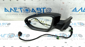 Side mirror left VW CC 13-17 rest, 7 pins, turn signal, backlight, black