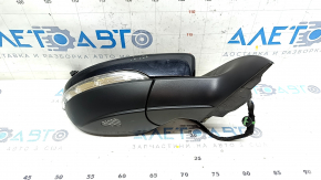Side mirror right VW CC 13-17 rest 7 pins, turn signal, backlight, black, scratches
