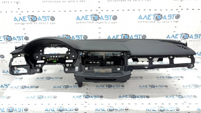 Torpedo front panel with AIRBAG Audi A4 B9 17- black, without projection