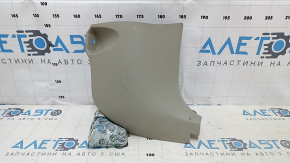 Front pillar trim lower right Toyota Prius V 12-17 beige, scratches, plastic turned white