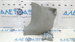Front pillar trim lower left Toyota Prius 30 10-15 gray, worn, scratches, needs cleaning