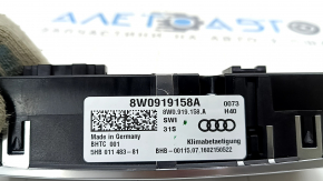 Audi A4 B9 17 rear climate control with heated seats, scratches on glass