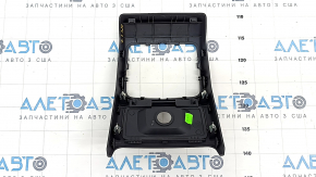 Rear center console trim Audi A4 B9 17-19 black, under cigarette lighter, scratch