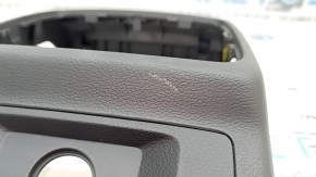 Rear center console trim Audi A4 B9 17-19 black, under cigarette lighter, scratch