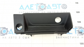 Front center console trim Audi A4 B9 17-19 black, under cigarette lighter, peeling coating